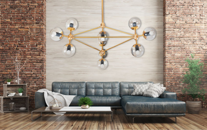 LAMPA DE TAVAN SUSPENDABILA INDUSTRIAL Auriu APP266-10C [3]