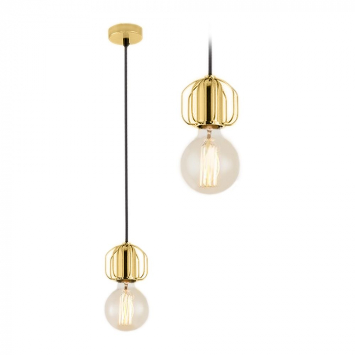 Lampa DE TAVAN SUSPENDABILA Loft Gold APP592-1CP [2]