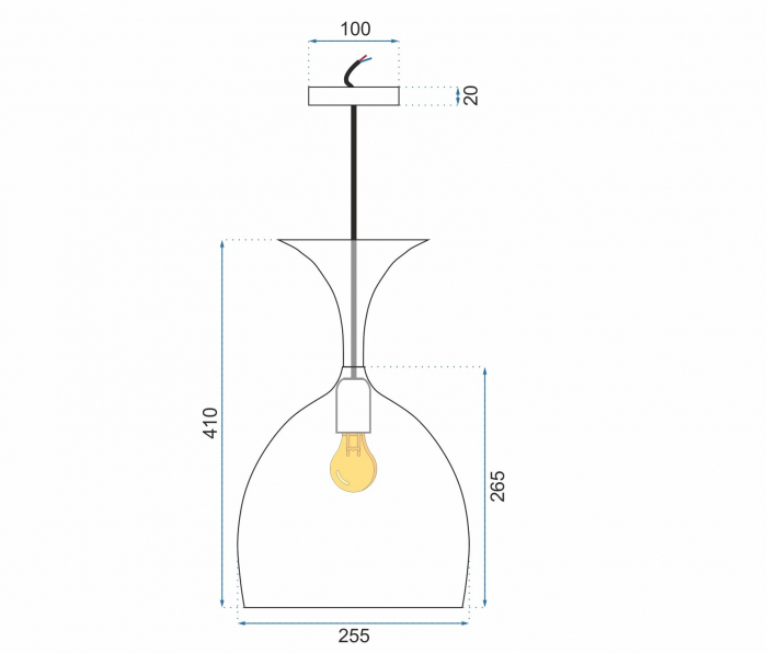 LAMPA DE TAVAN SUSPENDABILA METAL alb [6]