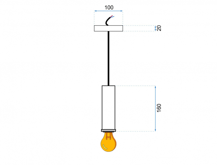 Lampa DE TAVAN SUSPENDABILA OSTI A verde [6]