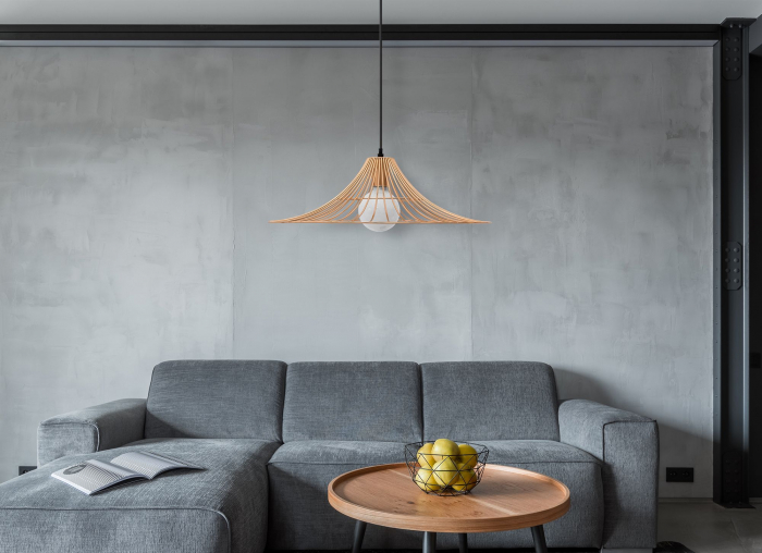Lampa DE TAVAN SUSPENDABILA Plata rotunda Loft roz Aurie APP483-1CP [5]