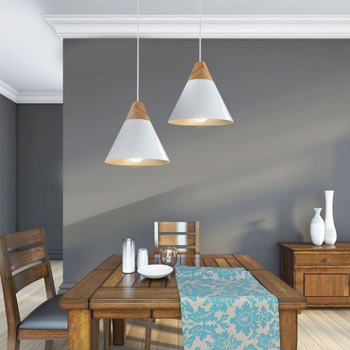 Lampa DE TAVAN SUSPENDABILA Scandi A alb [2]