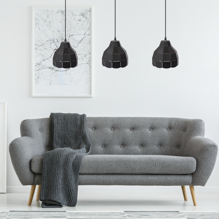 Lampa DE TAVAN SUSPENDABILA tripla metal APP245-3CP [3]