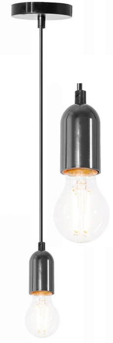 Lampă de tavan suspendata Chrome Negru APP353-1CP [1]