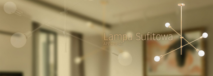 Lampă de tavan suspendată cu două brațe reglabilă APP479-4C [5]