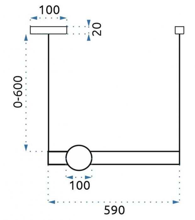 Lampă de tavan suspendată cu LED-uri auriu alb APP478-CP [9]