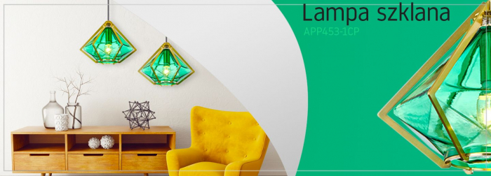 Lampă de tavan suspendată din sticlă APP453-1CP [7]