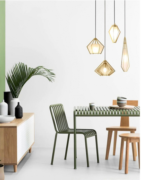 Lampă de tavan suspendată din sticlă grafit APP456-1CP [3]