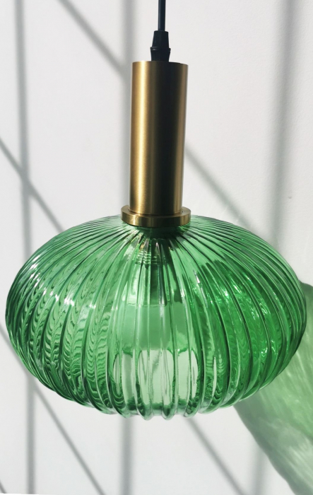 Lampă de tavan suspendată din sticlă verde APP465-1CP [5]