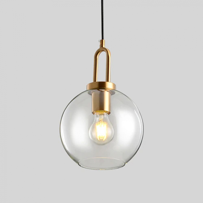 Lampă de tavan suspendată sticlă 20cm APP629-1CP [2]