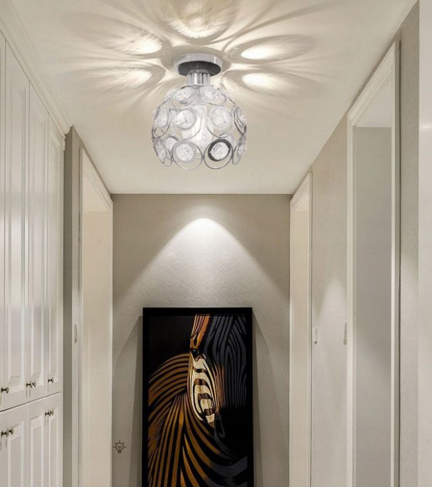 LAMPA ELEGANTA DE TAVAN APP204-1C Cristal Argintiu [2]