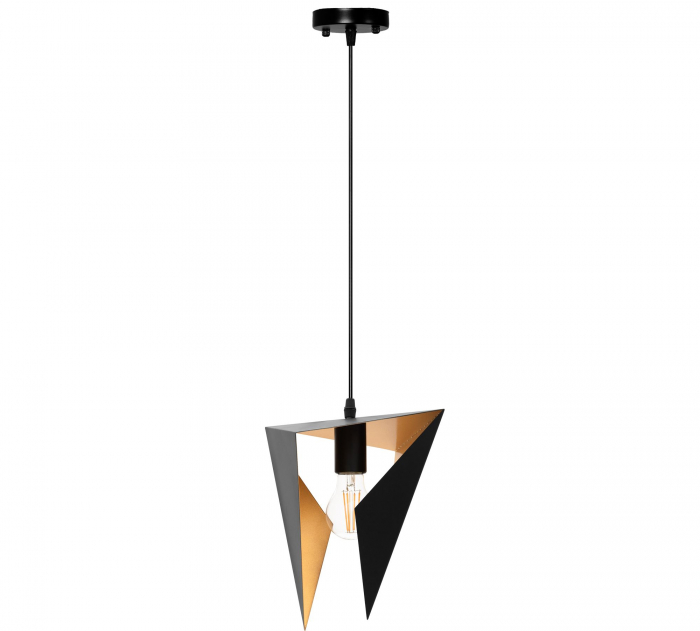 LAMPĂ GEOMETRICĂ DE PLAFON TRIANGULARĂ NEAGRA APP253-1CP [3]