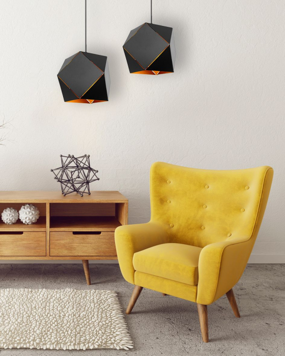Lampa GEOMETRICA NEAGRA APP287-1CP [5]