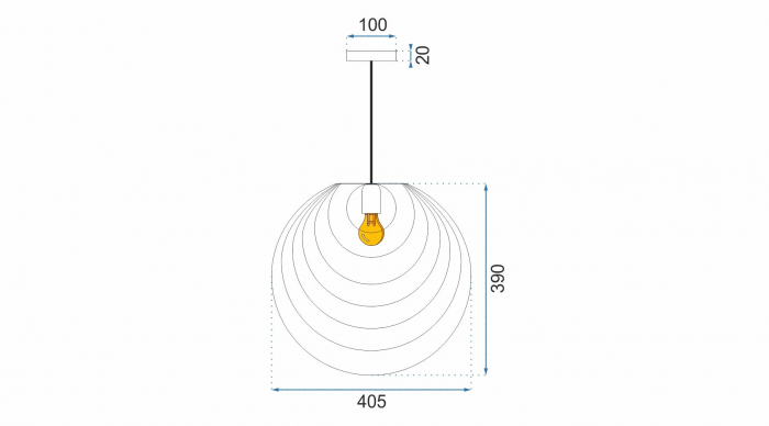 LAMPA GEOMETRICA ROSE GOLD APP427-1CP [8]