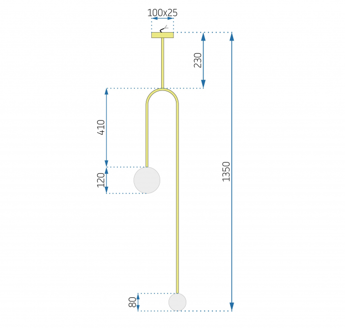 Lampa Gold APP964-2CP [9]