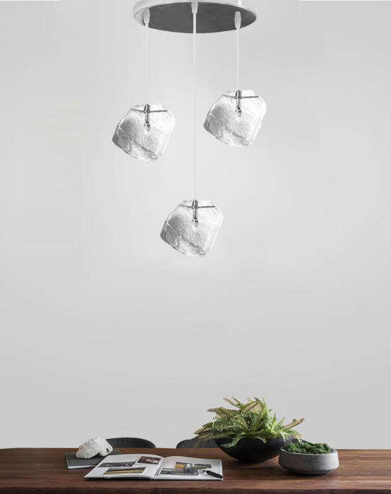 Lampa ICE APP320 moderna Design Loft tripla [2]