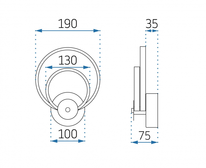 LAMPĂ LED APP1042-W BLACK MATT [6]