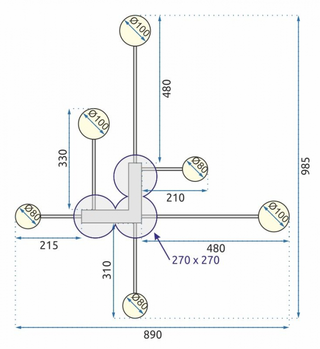 Lampa LED app522-6c [5]