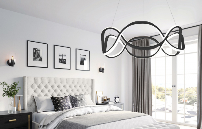 Lampa LED APP799-CP Twist Black [5]