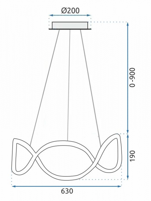 Lampa LED APP799-CP Twist Black [8]