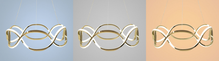 Lampa LED APP800-CP Twist Gold [6]