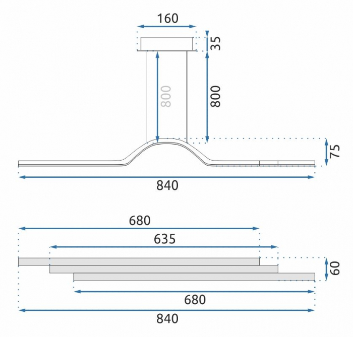 Lampa LED APP807-CP [8]