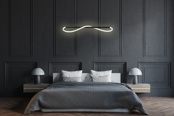 Lampa LED APP853-CP LONG BLACK [7]