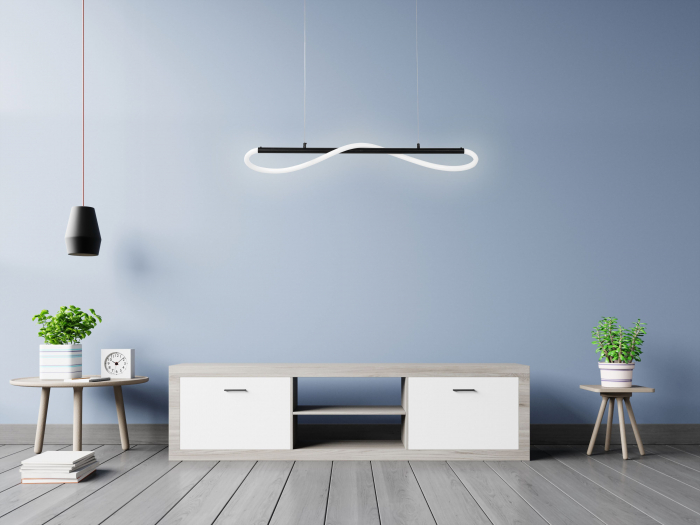 Lampa LED APP853-CP LONG BLACK [5]