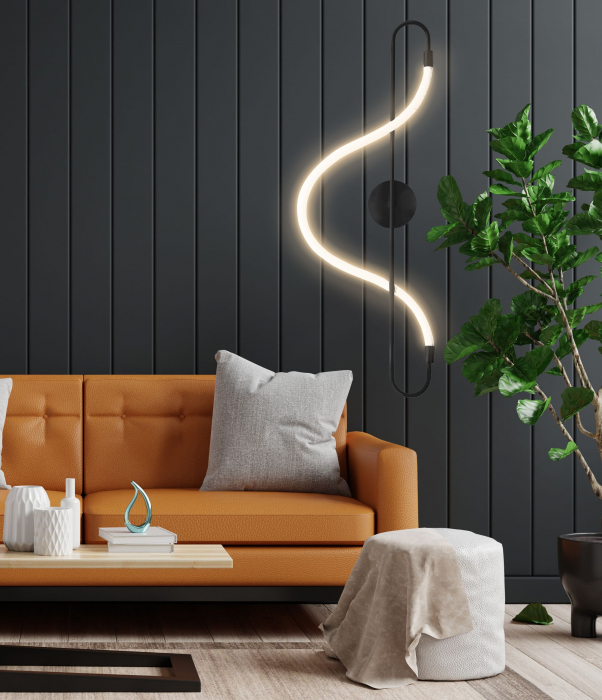 Lampa LED APP857-W LONG BLACK [6]