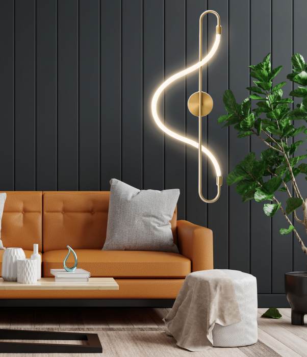 Lampa LED APP858-W Long Gold [5]