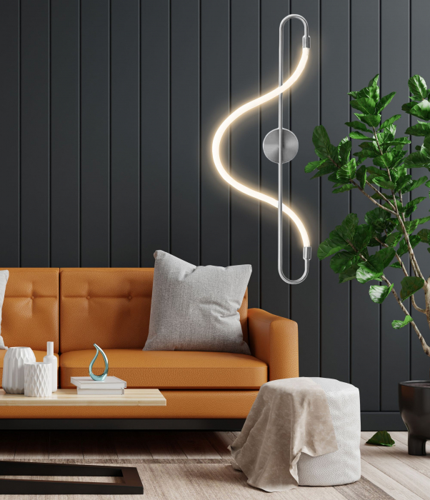 Lampa LED APP859-W Long Chrom [5]
