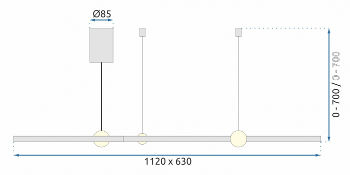 Lampă LED cu inel negru 3 + telecomandă APP752-30-40-50 [10]