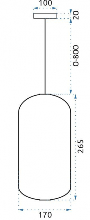Lampă LED din sticlă suspendată APP442-CP [4]