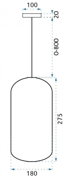 Lampă LED din sticlă suspendată APP444-CP [4]