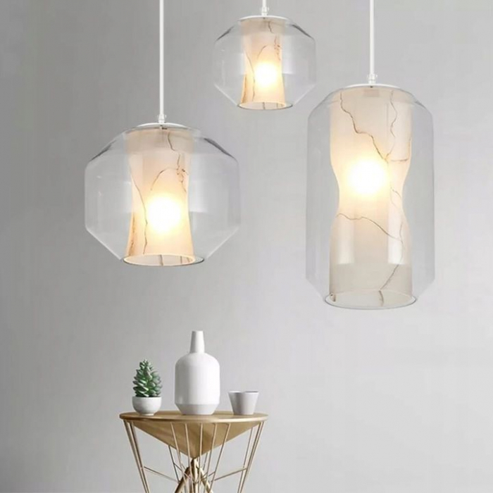 LAMPĂ MODERNĂ AURIE NEAGRA WHITE MARBLE APP908-1CP [5]
