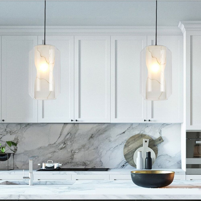 LAMPĂ MODERNĂ AURIE NEAGRA WHITE MARBLE  APP909-1CP [6]