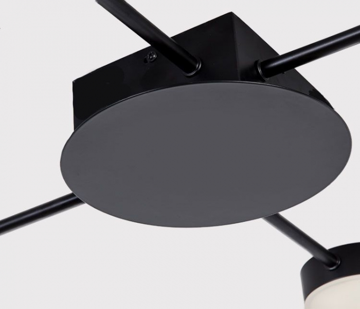 LAMPĂ MODERNĂ DE PLAFON NEGRA LED cu 4 brațe APP519-4C [3]