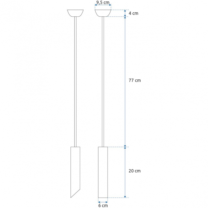 LAMPĂ MODERNĂ PLAFON CU AURĂ NEAGRA 20 CM APP573-1CP [6]