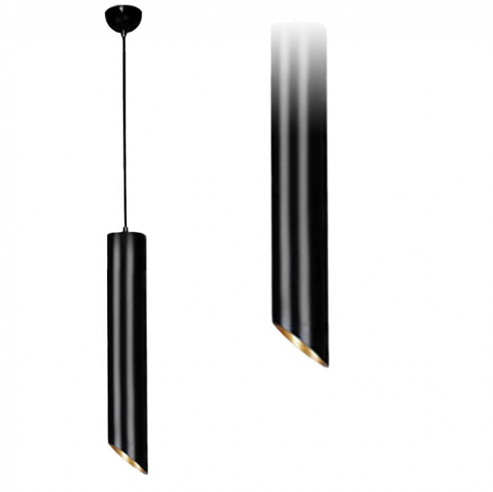 LAMPĂ MODERNĂ PLAFON CU AURĂ NEAGRA 20 CM APP573-1CP [1]