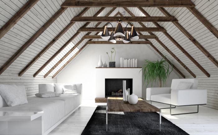 Lampa neagră cu cinci brațe scandinave APP607-5C [6]
