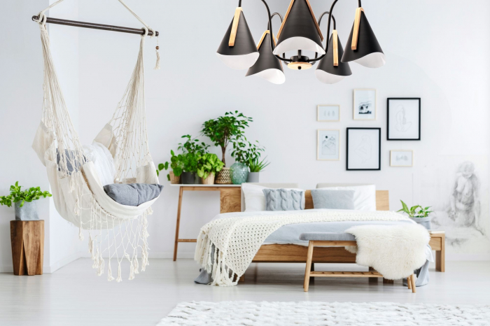Lampa neagră cu cinci brațe scandinave APP607-5C [5]