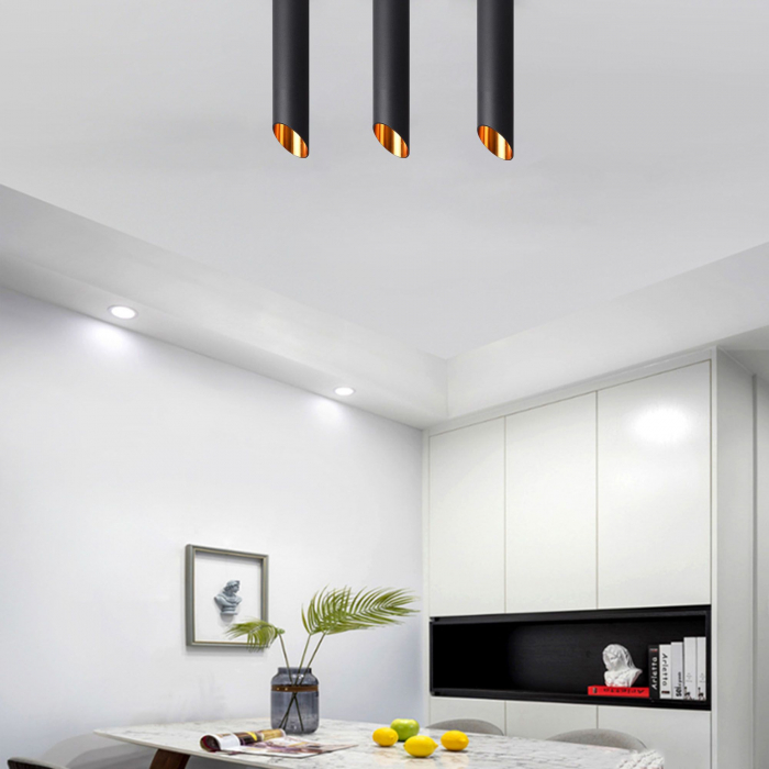 LAMPA PLAFON MODERNA AURIE NEAGRA 30 CM APP572-1C [4]