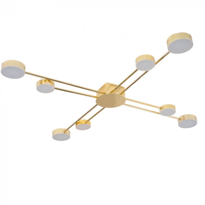 LAMPA PLAFON MODERNA GOLD 8-ARM LED APP524-8C [2]