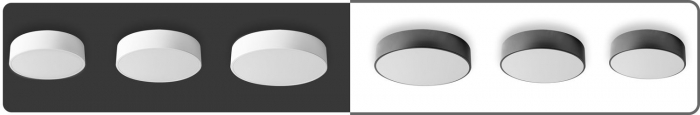 Lampa Plafoniera 50cm rotunda negru app644-4c [5]