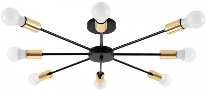 Lampă Spider 8 Black Gold APP502-8C [3]