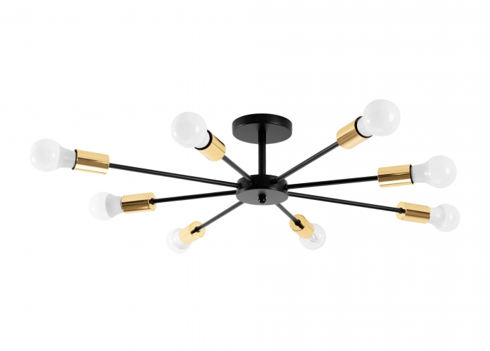 Lampă Spider 8 Black Gold APP502-8C [2]