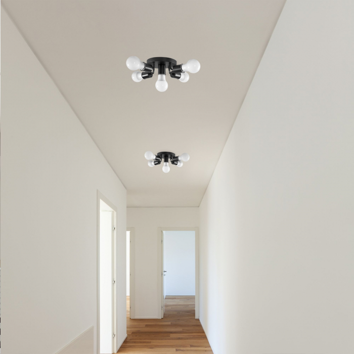 Lampa Spot reflectorizanta metalica Negru APP705-5c [5]
