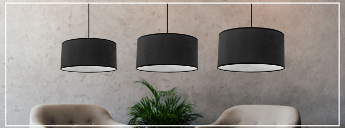 Lampa SUSPENDABILA Black Alb 36cm APP622-1CP [6]