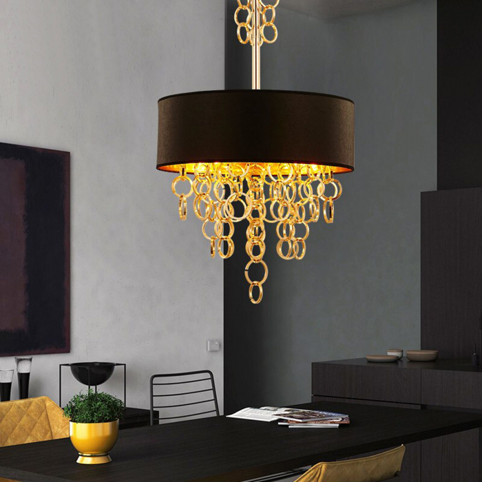 Lampa SUSPENDABILA Black Gold 45cm APP683-3CP [11]