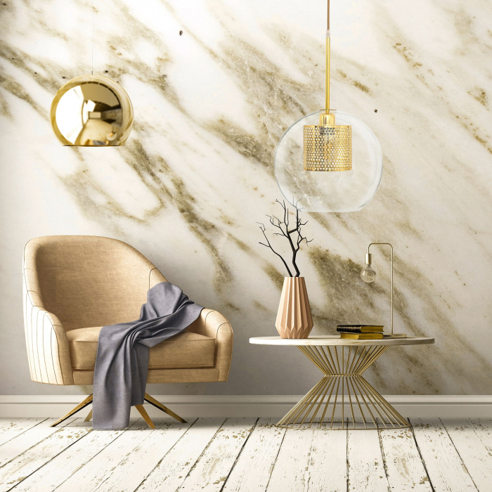 Lampa SUSPENDABILA din sticla Auriu loft APP554-1CP 20cm [4]